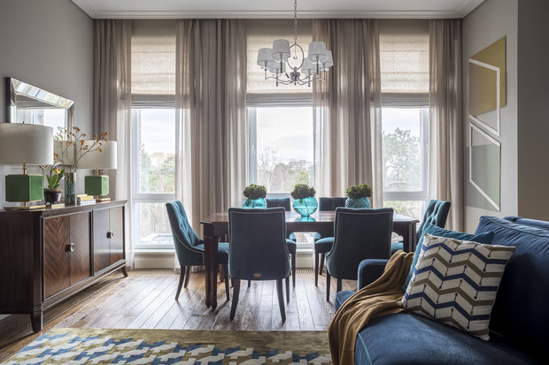 Фотография: Гостиная в стиле Классический, Современный, Квартира, Проект недели, Москва, 4 и больше, Более 90 метров, #эксклюзивныепроекты, Екатерина Ялалтынова – фото на INMYROOM