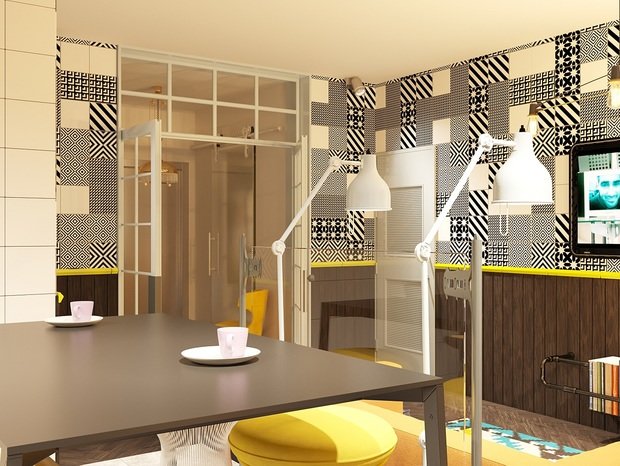 Фото из портфолио нескучная квартира в стиле  эклектика – фотографии дизайна интерьеров на INMYROOM