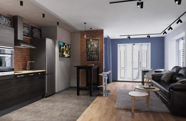 Фото из портфолио Квартира на Тургенева – фотографии дизайна интерьеров на INMYROOM