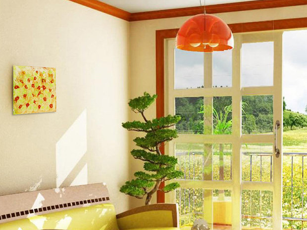 Фото из портфолио Интуитивная живопись в гостиной! – фотографии дизайна интерьеров на INMYROOM