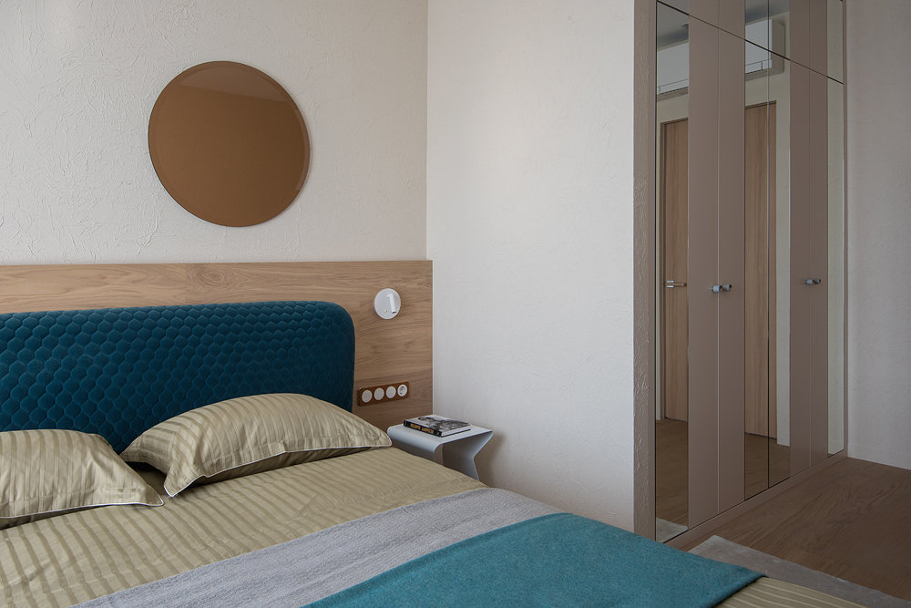 Фотография: Спальня в стиле Современный, Квартира, Минимализм, Проект недели, Москва, 4 и больше, Более 90 метров, Максим и Евгения Константиновы – фото на INMYROOM Фотография: Спальня в стиле Современный, Квартира, Минимализм, Проект недели, Москва, 4 и больше, Более 90 метров, Максим и Евгения Константиновы – фото на INMYROOM