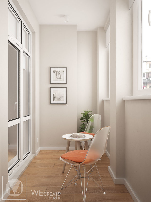 Фото из портфолио Светлая квартира с яркими акцентами – фотографии дизайна интерьеров на INMYROOM