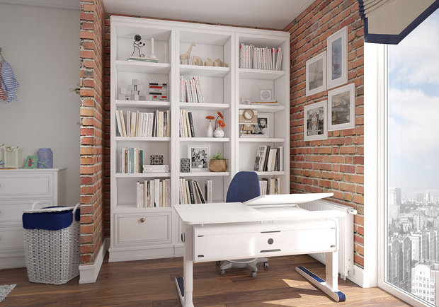 Фотография: Детская в стиле Прованс и Кантри, Лофт, Современный, Квартира, Проект недели, Москва, Студия 3.14, Тимур Абдрахманов, Ирина Леготкина, новостройка, Монолитный дом, 3 комнаты, 60-90 метров – фото на INMYROOM