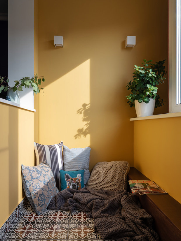 Фотография: Балкон в стиле Современный, Квартира, Проект недели, Москва, Татьяна Безверхая, 2 комнаты, 60-90 метров, TB Design – фото на INMYROOM