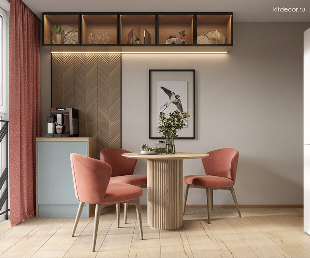 Фото из портфолио Коралловые акценты – фотографии дизайна интерьеров на INMYROOM