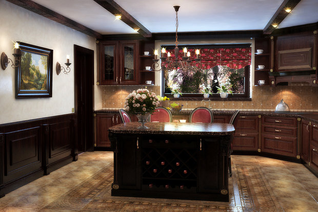 Фото из портфолио Квартира в Английском стиле – фотографии дизайна интерьеров на INMYROOM