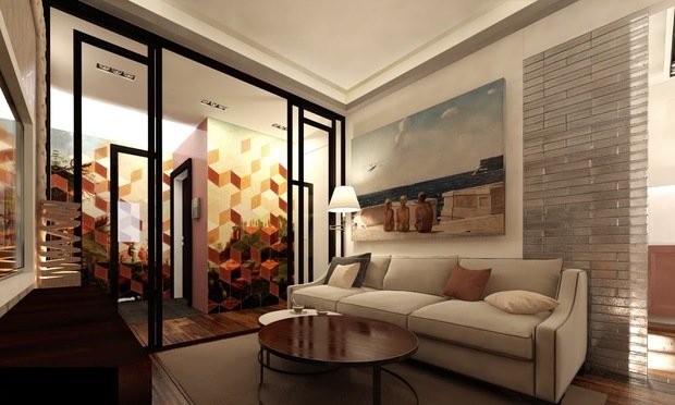 Фотография: Гостиная в стиле Восточный, Эклектика, Квартира, Дома и квартиры, Проект недели, Москва – фото на INMYROOM