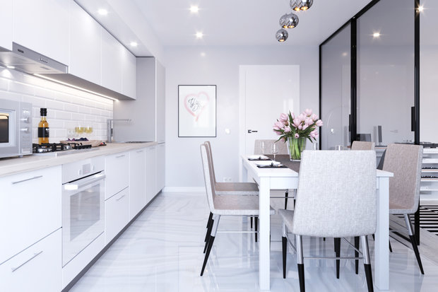 Фото из портфолио Квартира в скандинавском стиле для молодой семьи  – фотографии дизайна интерьеров на INMYROOM