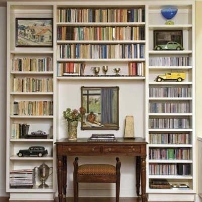 Фотография: Декор в стиле Прованс и Кантри, Кабинет, Интерьер комнат, Системы хранения – фото на INMYROOM