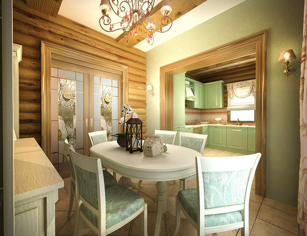 Фото из портфолио Кантри в интерьере квартиры – фотографии дизайна интерьеров на INMYROOM