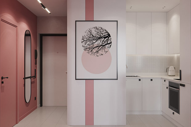 Фотография: Кухня и столовая в стиле Современный, Минимализм, Квартира, Перепланировка, Санкт-Петербург, Алена Тимонина, Андрей Тимонин, Монолитный дом, 1 комната, до 40 метров – фото на INMYROOM