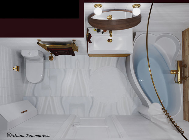 Фото из портфолио Капелька бордо – фотографии дизайна интерьеров на INMYROOM