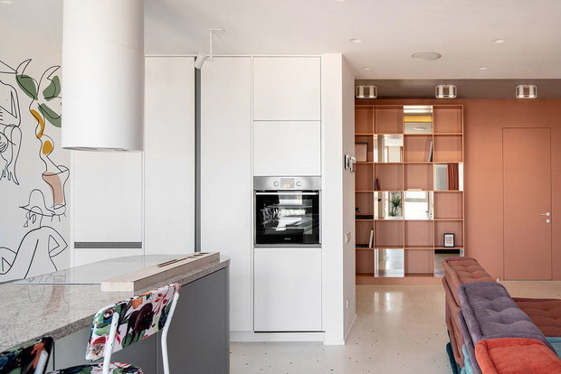 Фото из портфолио Теплый характерный коралловый оттенок – фотографии дизайна интерьеров на INMYROOM