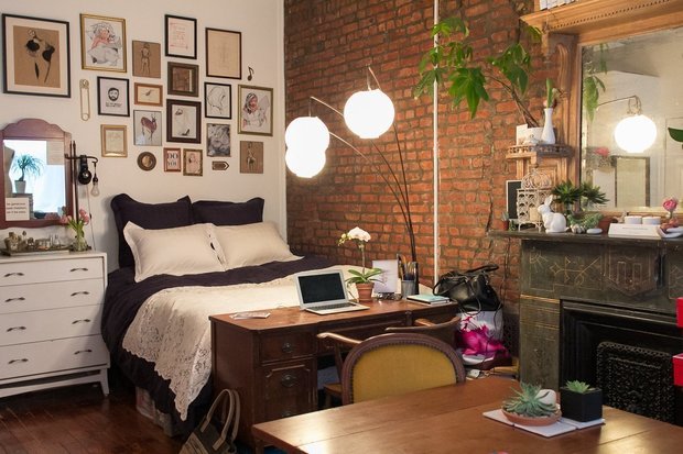 Фото из портфолио Миниатюрная и стильная квартира, площадью 24 кв.м. – фотографии дизайна интерьеров на INMYROOM