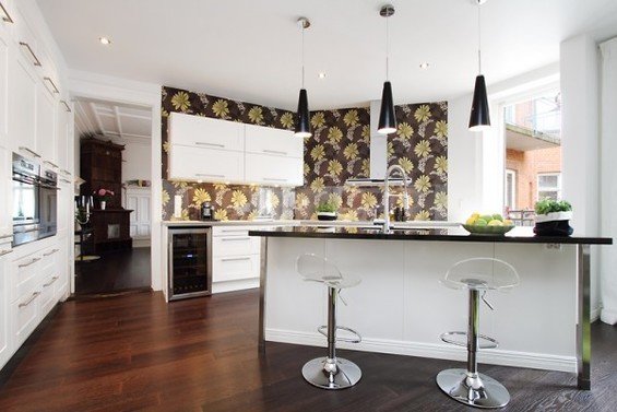 Фотография: Кухня и столовая в стиле Современный, Хай-тек, Скандинавский, Квартира, Швеция, Дома и квартиры – фото на INMYROOM