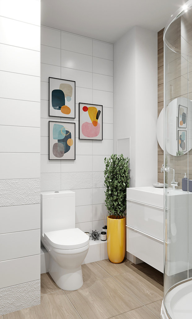 Фото из портфолио Студия 30м2 под сдачу – фотографии дизайна интерьеров на INMYROOM