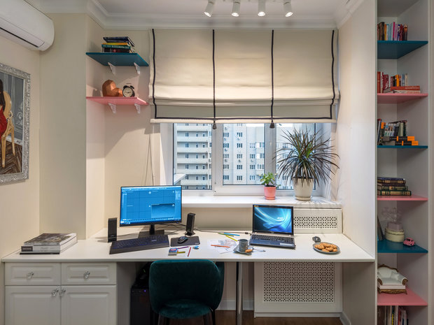 Фотография: Кабинет в стиле Современный, Квартира, Проект недели, Ростов-на-Дону, 1 комната, до 40 метров, 40-60 метров, Анна Игнатьева – фото на INMYROOM