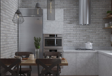 Трехкомнатная квартира в стиле лофт, 78 м²
