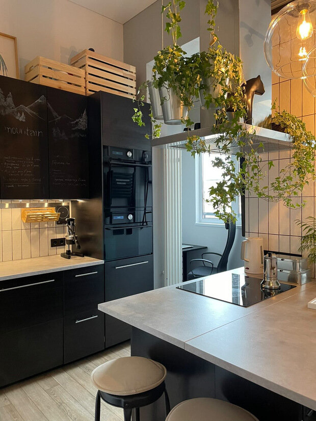 Фотография: Кухня и столовая в стиле Лофт, Скандинавский, Современный, Ремонт на практике – фото на INMYROOM