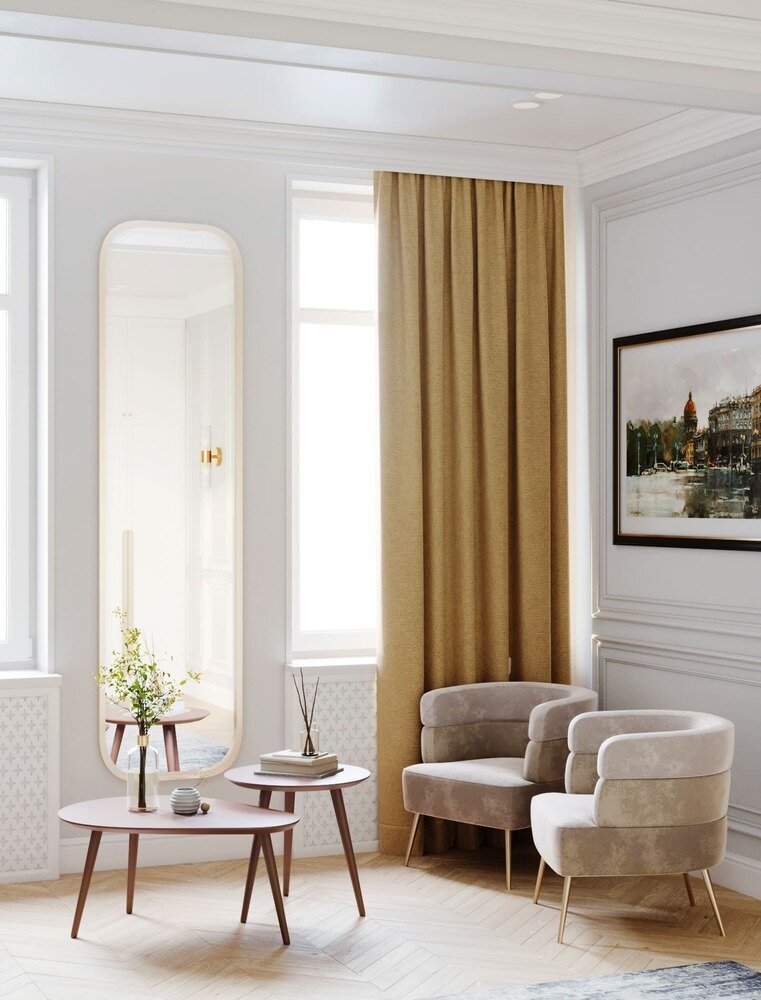 Фотография: Спальня в стиле Классический, Современный, Эклектика, Квартира, Проект недели, Санкт-Петербург, Кирпичный дом, 4 и больше, 60-90 метров, Студия дизайна Максимаджи – фото на INMYROOM