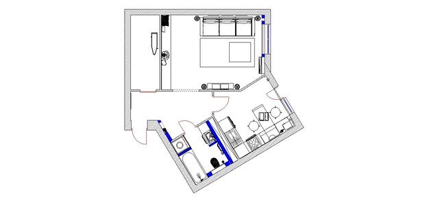 Фотография: Планировки в стиле , Квартира, Дома и квартиры, Минимализм, Проект недели – фото на INMYROOM