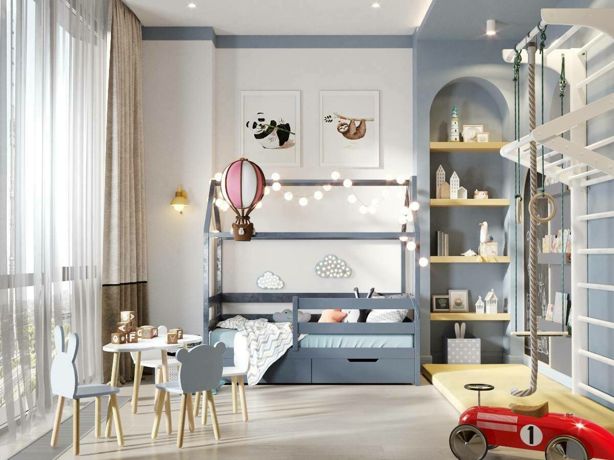 Фотография: Детская в стиле Современный, Проект недели, Москва, 3 комнаты, 60-90 метров, Анна Коробко, D.A.interior design, Дмитрий Коробко – фото на INMYROOM Фотография: Детская в стиле Современный, Проект недели, Москва, 3 комнаты, 60-90 метров, Анна Коробко, D.A.interior design, Дмитрий Коробко – фото на INMYROOM