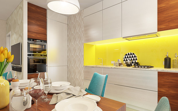 Фото из портфолио Двухкомнатная квартира – фотографии дизайна интерьеров на INMYROOM