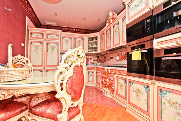 Фотография: Кухня и столовая в стиле Классический, Современный, Квартира, Дома и квартиры, Роспись – фото на INMYROOM