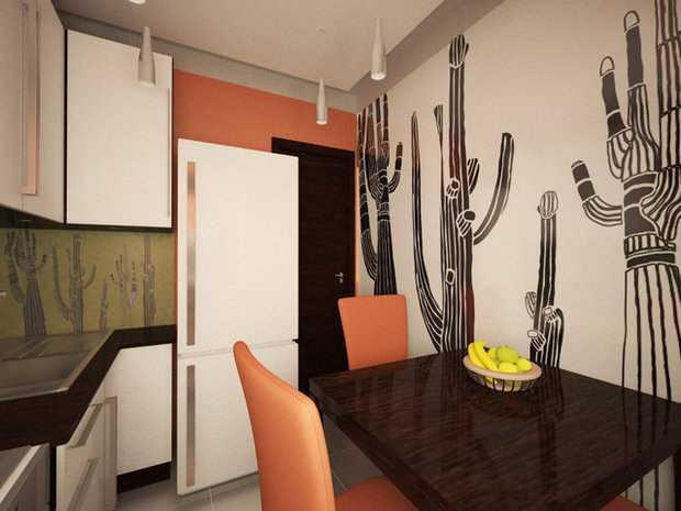 Фото из портфолио Оптимизация и визуальное расширение пространства маленькой кухни – фотографии дизайна интерьеров на INMYROOM