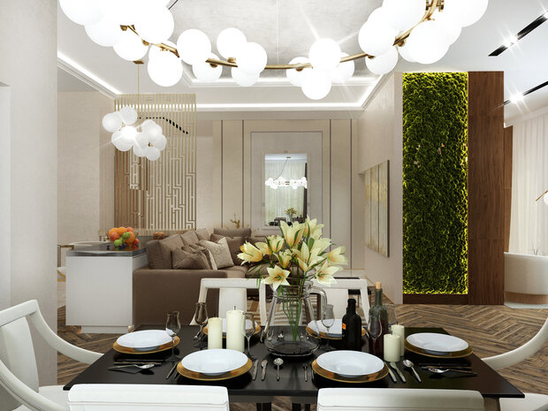 Фото из портфолио квартира с фитостеной – фотографии дизайна интерьеров на INMYROOM