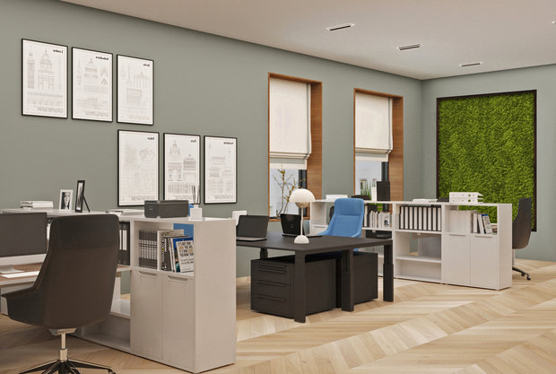 Фото из портфолио Дизайн-проект офисного пространства – фотографии дизайна интерьеров на INMYROOM