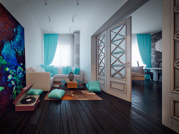 Фотография: Гостиная в стиле Прованс и Кантри – фото на INMYROOM