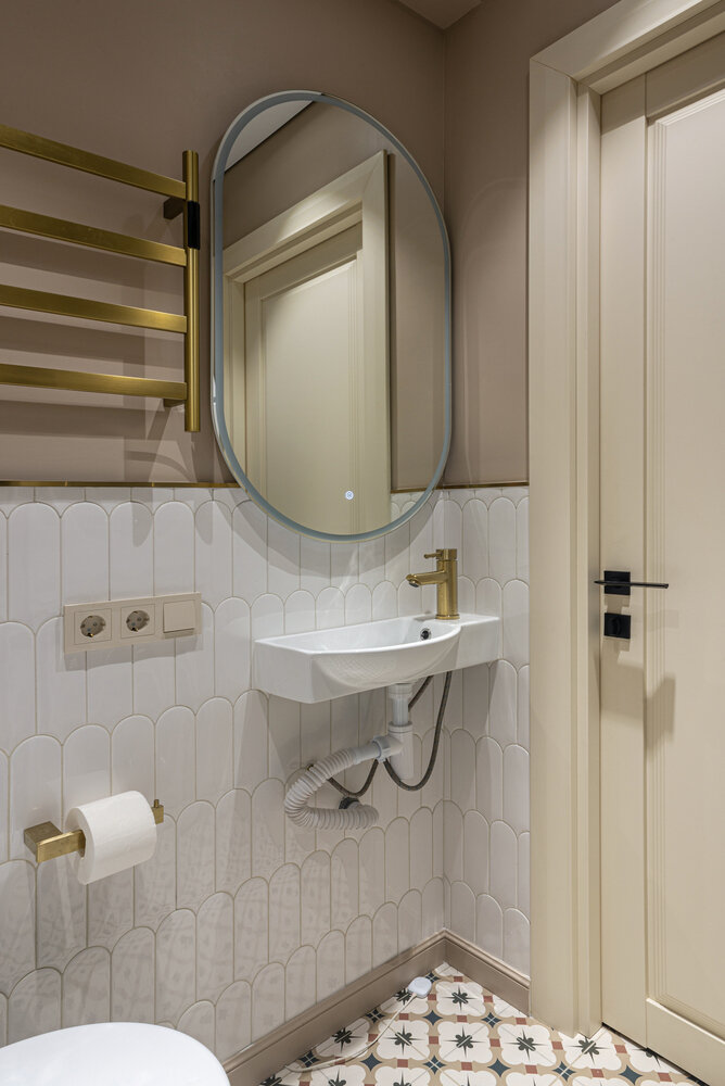 Фотография: Ванная в стиле Современный, Эклектика, Квартира, Проект недели, Москва, 4 и больше, Более 90 метров, Мастерская дизайна Fartuck – фото на INMYROOM Фотография: Ванная в стиле Современный, Эклектика, Квартира, Проект недели, Москва, 4 и больше, Более 90 метров, Мастерская дизайна Fartuck – фото на INMYROOM