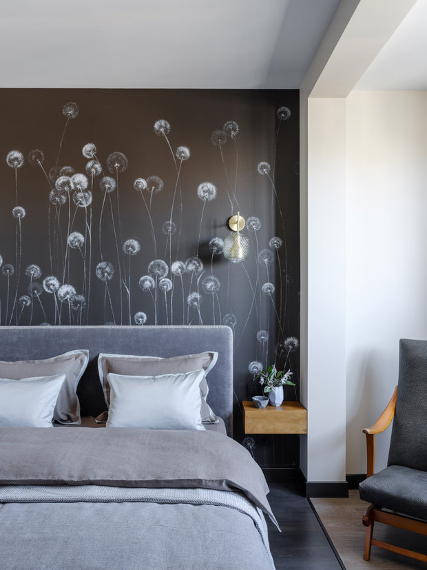 Фотография: Спальня в стиле Современный, Квартира, Проект недели, Москва, 3 комнаты, Более 90 метров, Студия Татьяны Архиповой, Татьяна Архипова – фото на INMYROOM