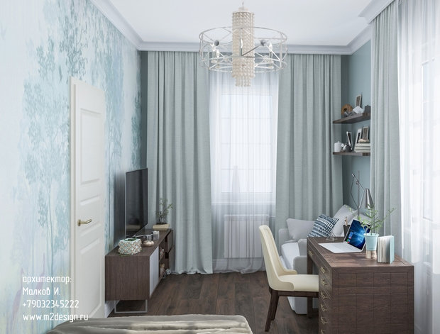Фото из портфолио Разработка интерьера в загородном доме  – фотографии дизайна интерьеров на INMYROOM