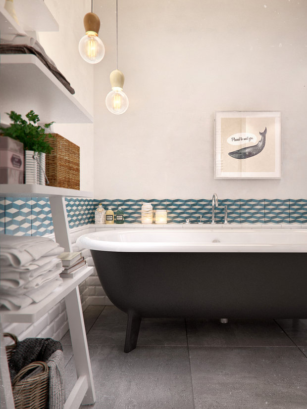 Фото из портфолио Квартира в стиле Mid-century modern от INT2 – фотографии дизайна интерьеров на INMYROOM