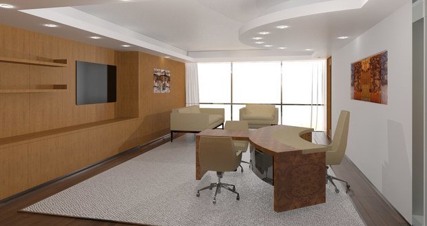 Фото из портфолио Офис компании Лукойл в Дубае. – фотографии дизайна интерьеров на INMYROOM