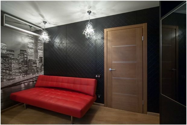 Фотография: Гостиная в стиле Классический, Современный, Эклектика, Квартира, Дома и квартиры, Роспись – фото на INMYROOM