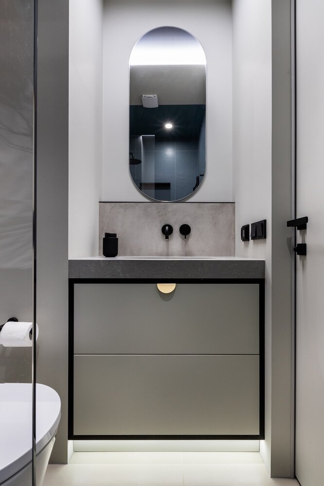 Фотография: Ванная в стиле Современный, Квартира, Минимализм, Проект недели, Минск, 3 комнаты, Более 90 метров, Zrobym architects – фото на INMYROOM Фотография: Ванная в стиле Современный, Квартира, Минимализм, Проект недели, Минск, 3 комнаты, Более 90 метров, Zrobym architects – фото на INMYROOM