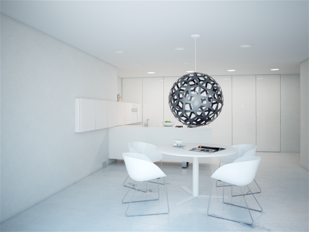 Фотография: Кухня и столовая в стиле Современный, Хай-тек, Квартира, Цвет в интерьере, Дома и квартиры, Белый – фото на INMYROOM