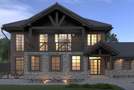 Дом в деревенском английском стиле