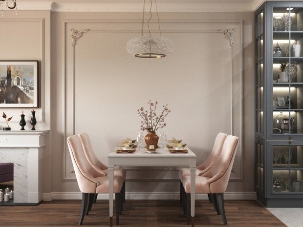 Фото из портфолио Дизайн квартиры в стиле американской классики с элементами французской – фотографии дизайна интерьеров на INMYROOM