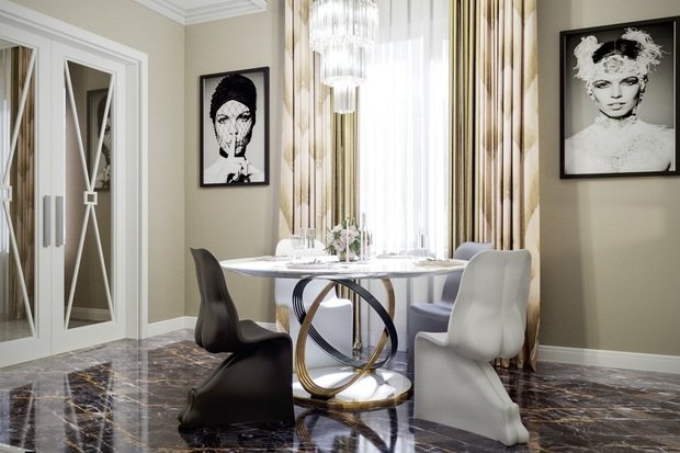 Фото из портфолио Черно-белое кино – фотографии дизайна интерьеров на INMYROOM