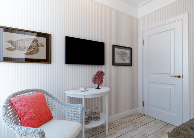 Фото из портфолио "Домик у моря" Проект дома 54 кв.м. – фотографии дизайна интерьеров на INMYROOM