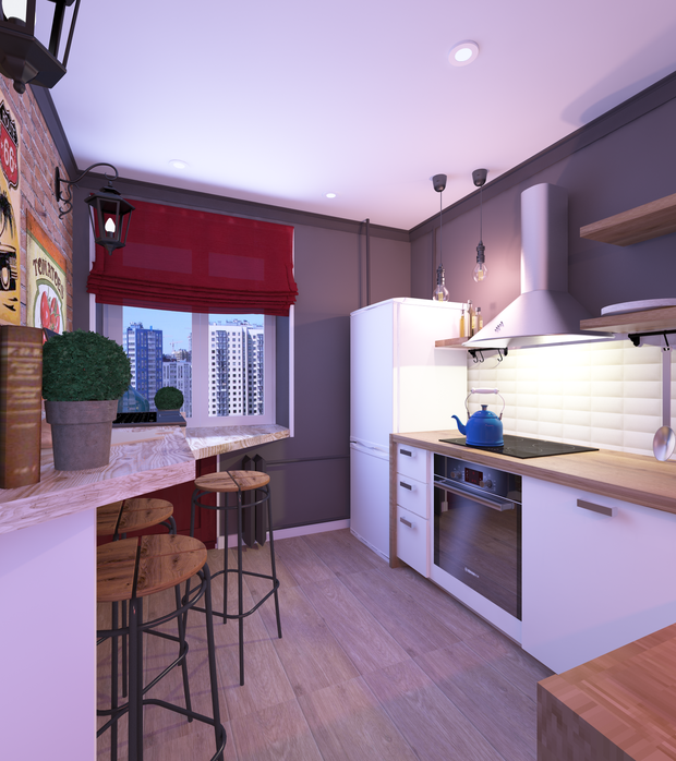 Фото из портфолио Красное или белое? – фотографии дизайна интерьеров на INMYROOM