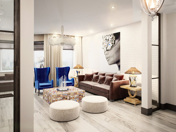 Фотография: Гостиная в стиле Эклектика – фото на InMyRoom.ru