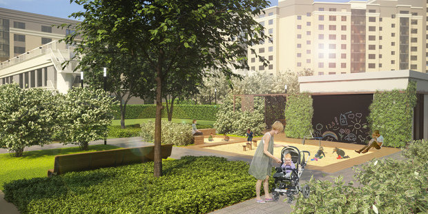 Фото из портфолио Проект благоустройства внутренней территории (двора) – фотографии дизайна интерьеров на INMYROOM