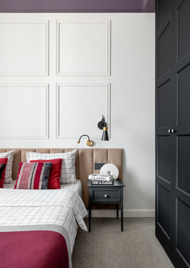 Фотография: Спальня в стиле Классический, Современный, Эклектика, Отель, Проект дня, Казань, Более 90 метров, Аида Прокофьева – фото на INMYROOM