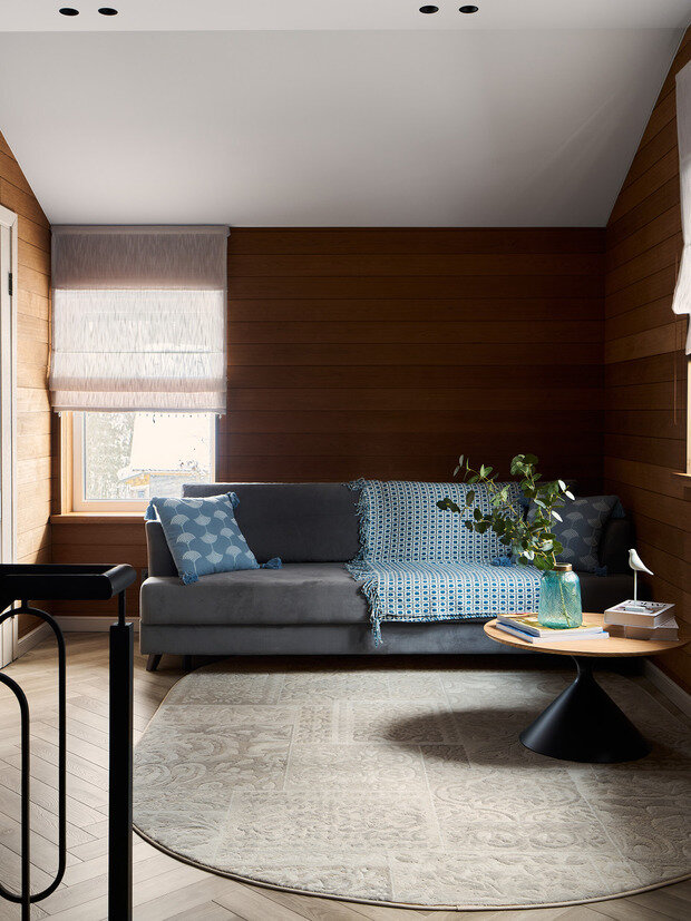 Фотография: Кабинет в стиле Современный, Эклектика, Дом, Проект дня, Дом и дача, Ленинградская область, 3 комнаты, Более 90 метров, Индивидуальный проект, эклектика с элементами современного, Алена Донцова – фото на INMYROOM