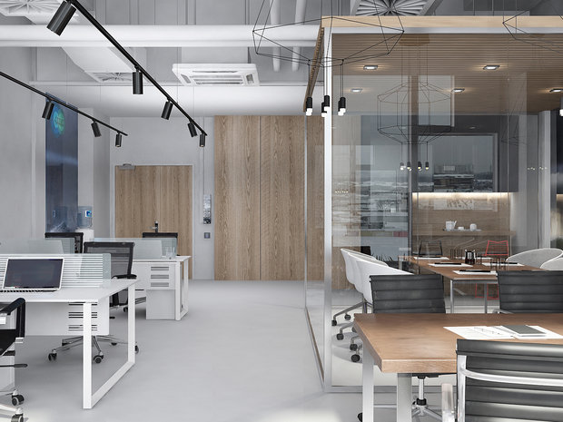 Фото из портфолио Офис в Сколково – фотографии дизайна интерьеров на INMYROOM